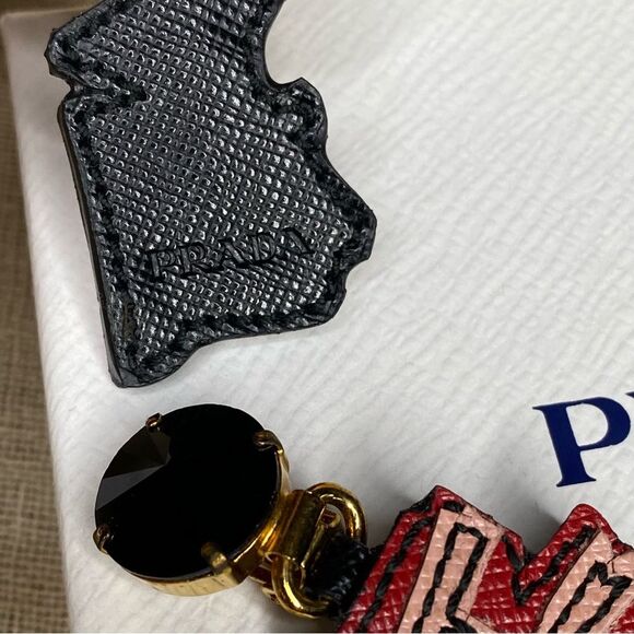 Rare Prada Saffiano Heart Earrings - Picture 5 of 6